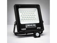 10 x led schijnwerper 100w met bewegingssensor – 6500k koud wit – ip65 – flag-100 - afbeelding 5 van  5