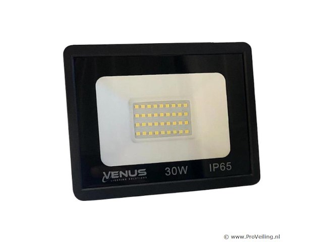 10 x led schijnwerper 30w – 6500k koud wit – ip65 – aslan-30 - afbeelding 1 van  4