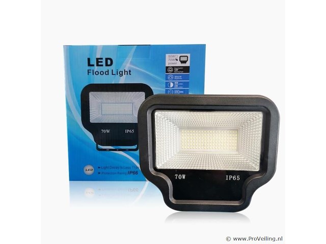 10 x led schijnwerper 50w – 6500k koud wit – ip65 – ward-50 - afbeelding 4 van  4