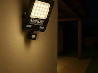 10 x led schijnwerper 50w met bewegingssensor – 4000k neutraal wit – ip65 – flag-50 - afbeelding 1 van  5