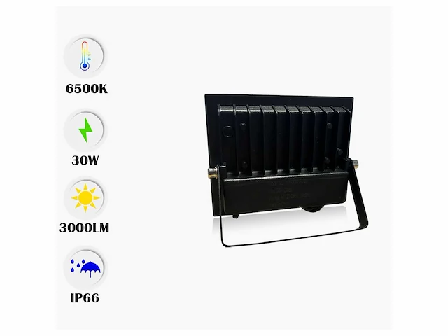 10 x led schijnwerper mini 30w – 6500k koud wit – ip65 – minions-30 - afbeelding 2 van  5