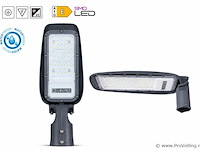 10 x led straatlamp 30w – 6400k koud wit - grijs – ip65 – florida-30 - afbeelding 1 van  5