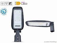 10 x led straatlamp 30w – 6400k koud wit - grijs – ip65 – florida-30 - afbeelding 1 van  5