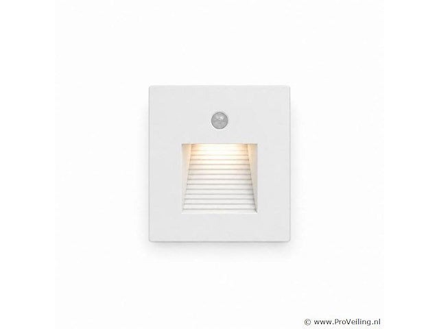10 x led trapverlichting 1w – 4200k neutraal wit - wit – pir sensor – ip20 – diamond - afbeelding 2 van  5