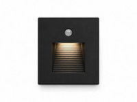 10 x led trapverlichting 1w – 4200k neutraal wit - zwart – pir sensor – ip20 – diamond - afbeelding 2 van  5