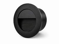 10 x led trapverlichting 3w – 3000k warm wit - rond – zwart – ip54 – icon-r - afbeelding 2 van  5