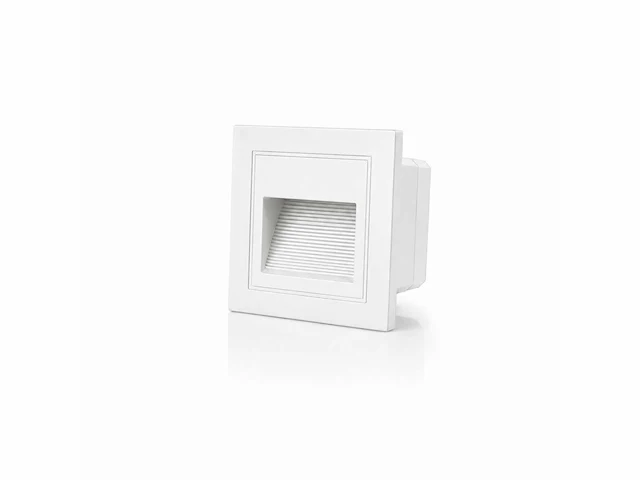 10 x led trapverlichting 3w – 3000k warm wit - vierkant – wit – ip54 – icon-s - afbeelding 2 van  5