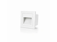 10 x led trapverlichting 3w – 3000k warm wit - vierkant – wit – ip54 – icon-s - afbeelding 2 van  5