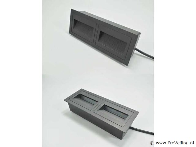 10 x led trapverlichting – 3w – 3000k warm wit – ip65 – rechthoekig – ly06 - afbeelding 4 van  4