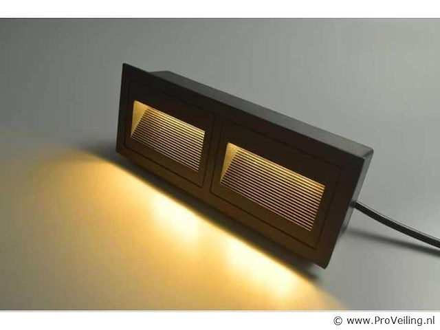 10 x led trapverlichting – 3w – 3000k warm wit – ip65 – rechthoekig – ly06 - afbeelding 2 van  4