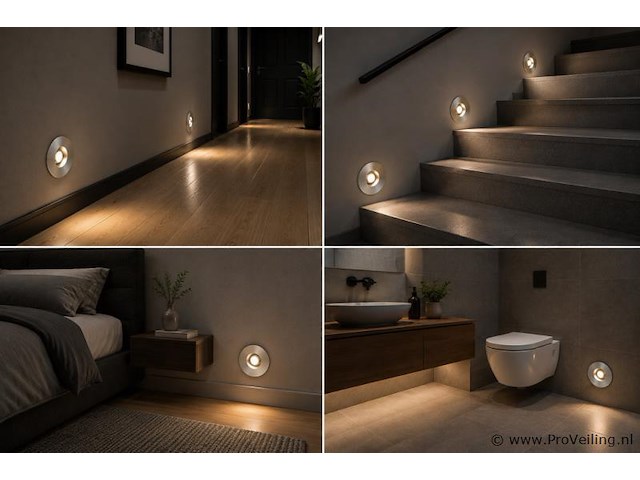 10 x led trapverlichting 3w – 4000k neutraal wit - matchroom – ip20 – yakut - afbeelding 3 van  5
