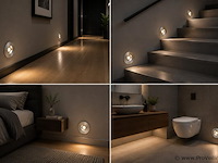 10 x led trapverlichting 3w – 4000k neutraal wit - matchroom – ip20 – yakut - afbeelding 3 van  5