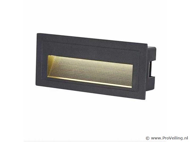 10 x led trapverlichting – 6w – 3000k warm wit – ip65 – rechthoekig – ly05 - afbeelding 2 van  5