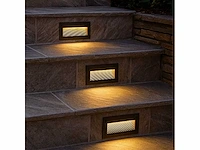 10 x led trapverlichting – 6w – 3000k warm wit – ip65 – rechthoekig – ly05