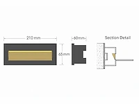 10 x led trapverlichting – 6w – 3000k warm wit – ip65 – rechthoekig – ly05 - afbeelding 3 van  5