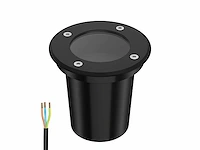 10 x leds grond inbouwspots zwart, gu10