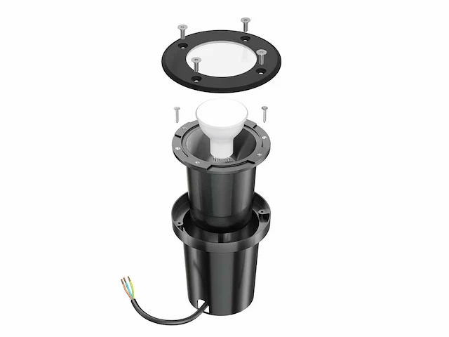 10 x leds grond inbouwspots zwart, gu10 - afbeelding 1 van  5