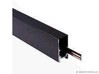 10 x magnetische rail voor opbouw – 20mm – 48v – 2 meter – zwart - afbeelding 3 van  5