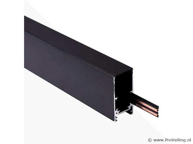 10 x magnetische rail voor opbouw – 20mm – 48v – 2 meter – zwart - afbeelding 3 van  5