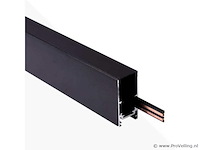 10 x magnetische rail voor opbouw – 20mm – 48v – 2 meter – zwart - afbeelding 3 van  5
