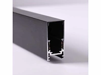 10 x magnetische rail voor opbouw – 20mm – 48v – 2 meter – zwart - afbeelding 2 van  5