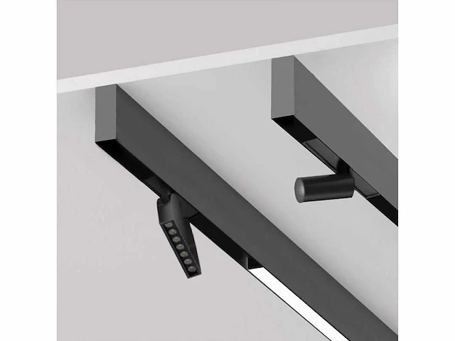 10 x magnetische rail voor opbouw – 20mm – 48v – 2 meter – zwart - afbeelding 4 van  5