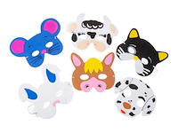 10 x masker boerderijdieren - afbeelding 3 van  3