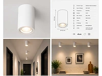 10 x opbouw spot armatuur – gu10 – wit – ip20 – frezya-r - afbeelding 4 van  5