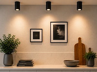 10 x opbouw spot armatuur – gu10 – zwart – ip20 – frezya-r - afbeelding 1 van  5