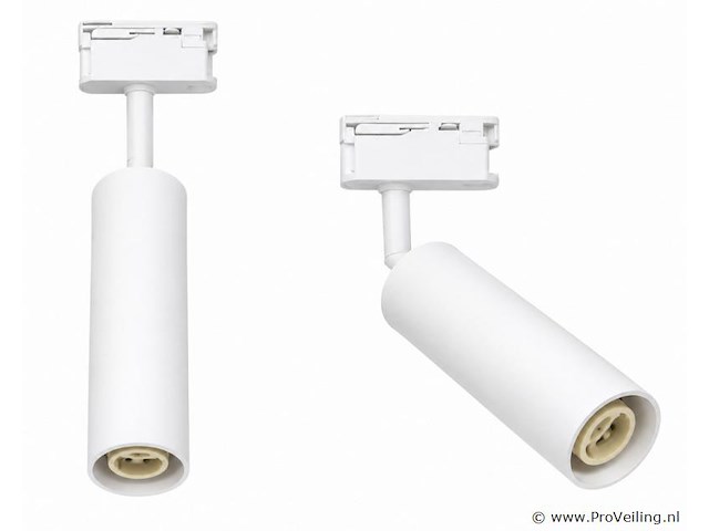 10 x rail spot armatuur – gu10 – wit – ip20 – londra-g - afbeelding 2 van  5