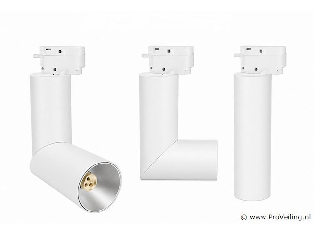 10 x rail spot armatuur – gu10 – wit – ip20 – toronto - afbeelding 2 van  5