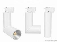 10 x rail spot armatuur – gu10 – wit – ip20 – toronto - afbeelding 2 van  5