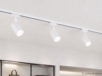 10 x railverlichting track – 1 fase – 2 meter – wit - lighting track - afbeelding 3 van  5