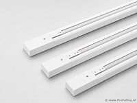 10 x railverlichting track – 1 fase – 2 meter – wit - lighting track - afbeelding 1 van  5