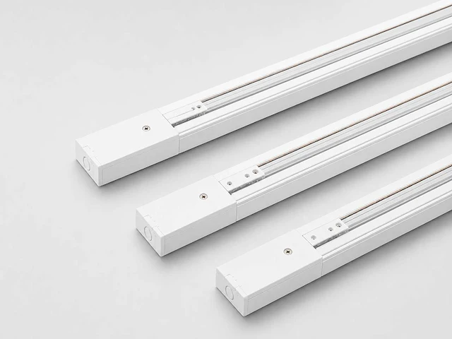 10 x railverlichting track – 1 fase – 2 meter – wit - lighting track - afbeelding 1 van  5