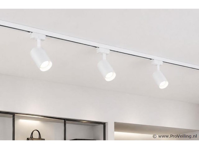 10 x railverlichting track – 1 fase – 3 meter – wit - lighting track - afbeelding 3 van  5