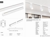 10 x railverlichting track – 1 fase – 3 meter – wit - lighting track - afbeelding 5 van  5