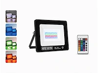 10 x rgb led floodlight 20w - zwart – ip65 – remix-20