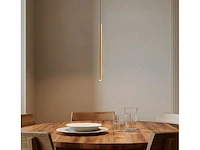 10 x solo tube slim design hanglamp goud - afbeelding 5 van  5