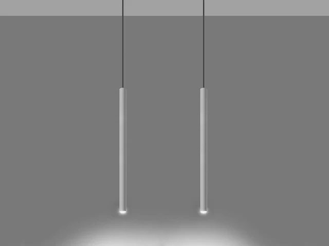 10 x solo tube slim design hanglamp wit - afbeelding 1 van  9