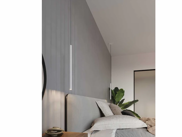10 x solo tube slim design hanglamp wit - afbeelding 2 van  9