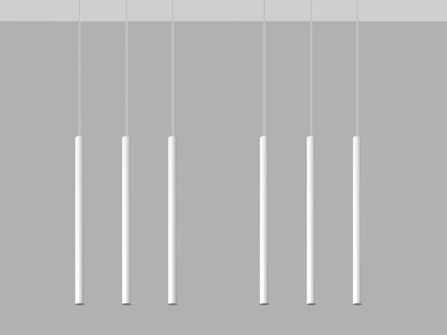 10 x solo tube slim design hanglamp wit - afbeelding 8 van  9