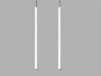10 x solo tube slim design hanglamp wit - afbeelding 6 van  9