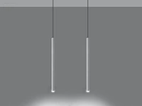 10 x solo tube slim design hanglamp wit - afbeelding 2 van  7