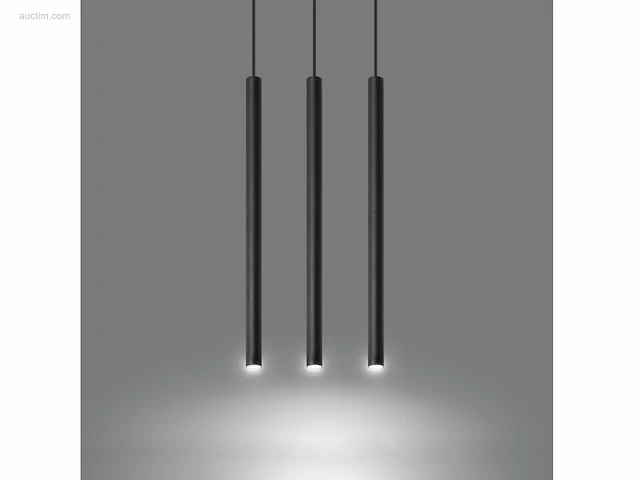 10 x solo tube slim design hanglamp zwart - afbeelding 11 van  11
