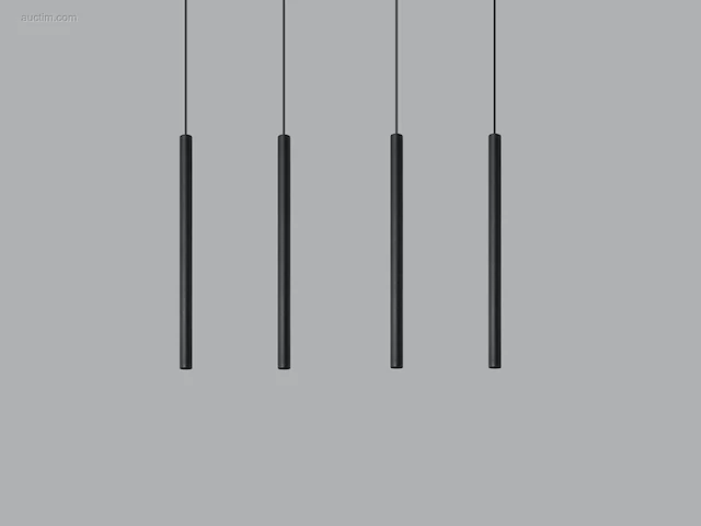 10 x solo tube slim design hanglamp zwart - afbeelding 1 van  11
