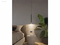 10 x solo tube slim design hanglamp zwart - afbeelding 4 van  9