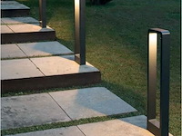 10 x tuinlamp – 60 cm – 7w led – 3000k warm wit – ip54 – zwart – sla-01 - afbeelding 1 van  5