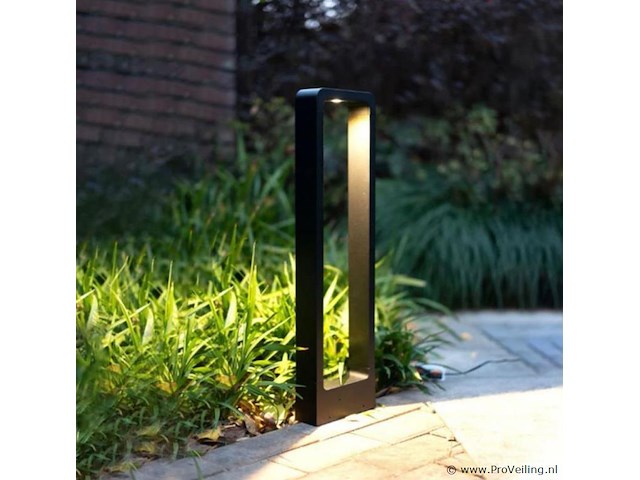 10 x tuinlamp – 60 cm – 7w led – 3000k warm wit – ip54 – zwart – sla-01 - afbeelding 2 van  5