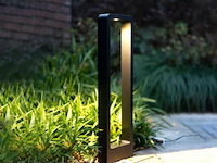 10 x tuinlamp – 60 cm – 7w led – 3000k warm wit – ip54 – zwart – sla-01 - afbeelding 2 van  5